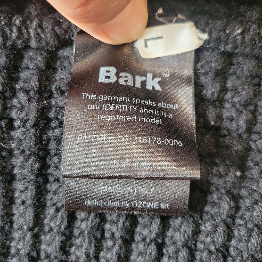 Bark フード付きニットダッフルコート