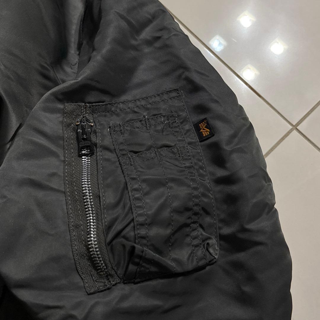 USA製 90年代 ALPHA INDUSTRIES MA-1 グレー系