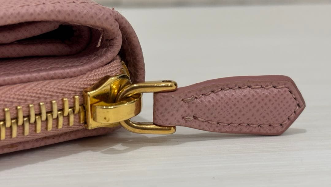 PRADA プラダ 二つ折り財布 ピンク
