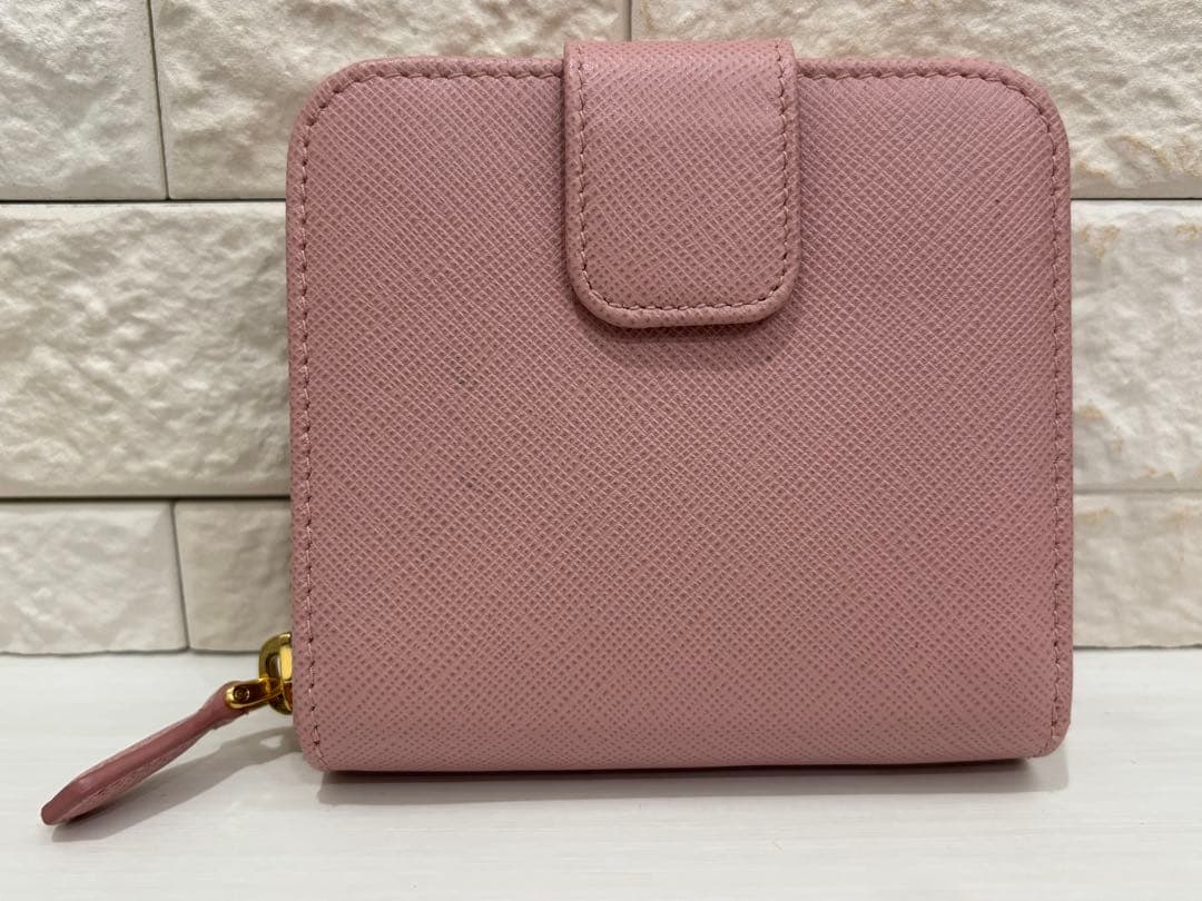 PRADA プラダ 二つ折り財布 ピンク