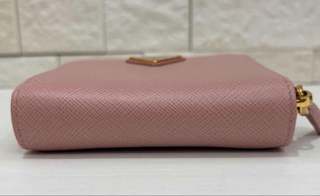 PRADA プラダ 二つ折り財布 ピンク