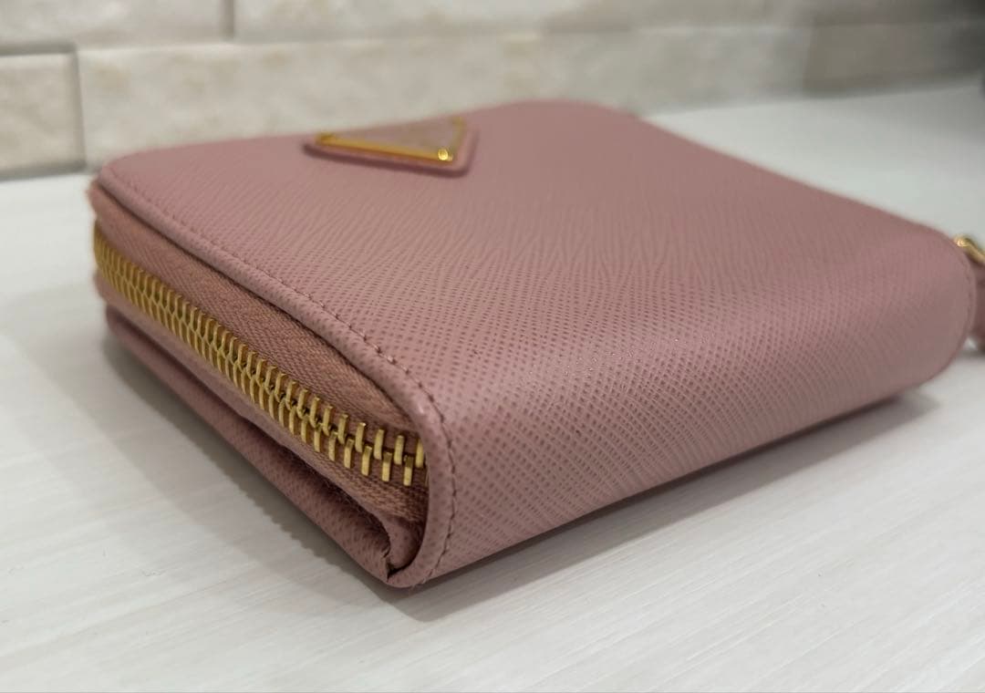 PRADA プラダ 二つ折り財布 ピンク