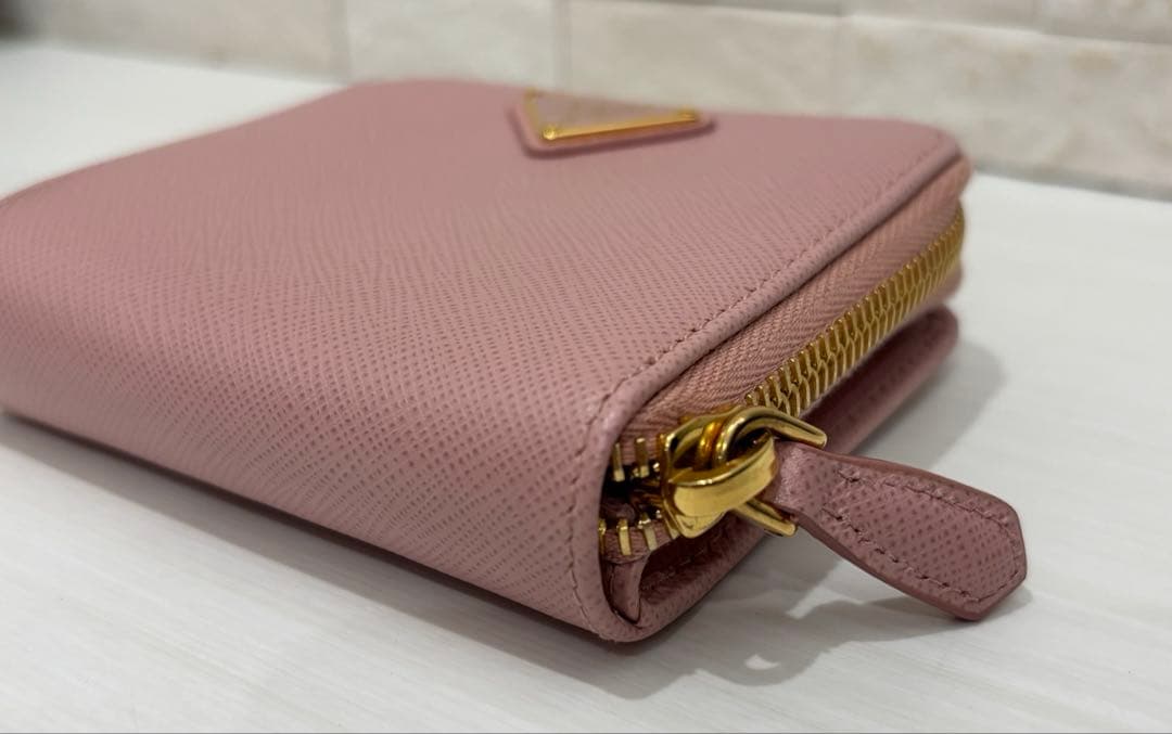 PRADA プラダ 二つ折り財布 ピンク