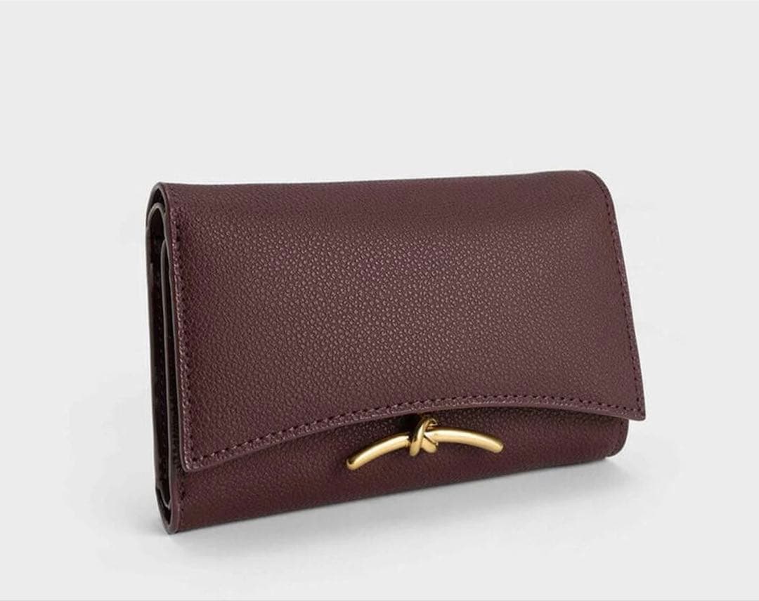 CHARLES &KEITH 財布 ダーク チョコレートハクスリー