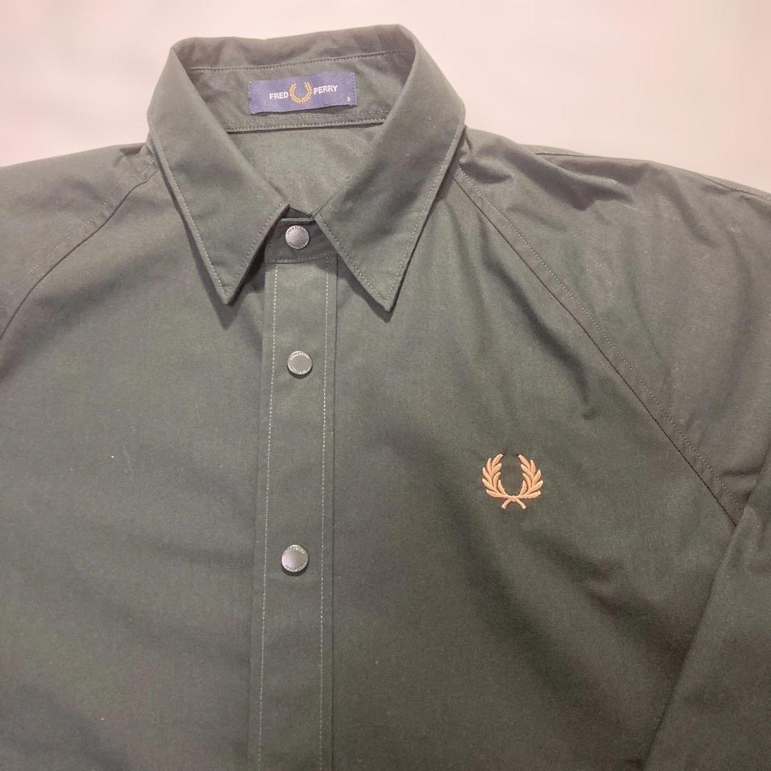【美品】Fred perry Raglan Ribbed Cuff Shirt