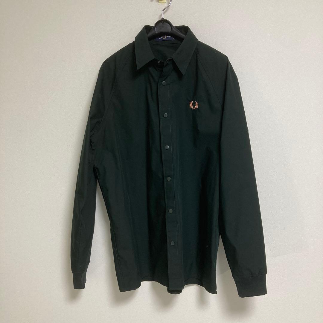 【美品】Fred perry Raglan Ribbed Cuff Shirt