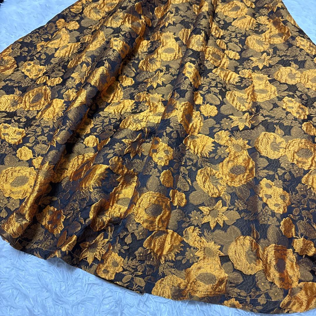 【新品】 サワアラモード　マキシ丈スカート　花柄　おしゃれ　フリーサイズ