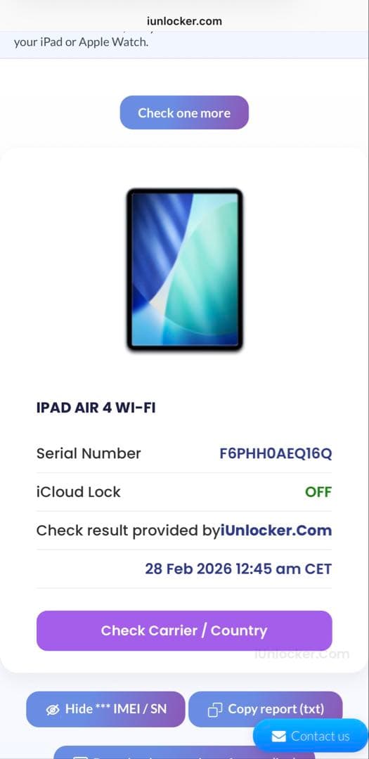 ジャンク　ipad air 第4世代 64GB 電源入らない