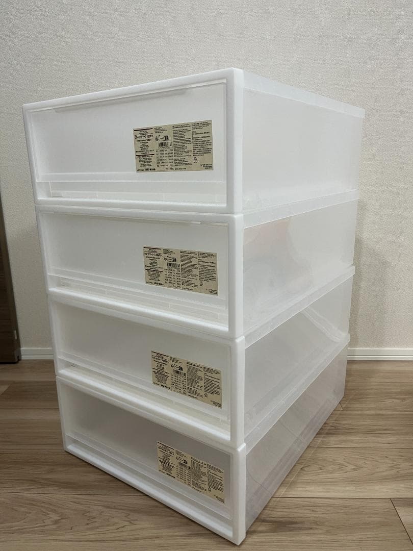 無印良品　クローゼットケース　引出式　小