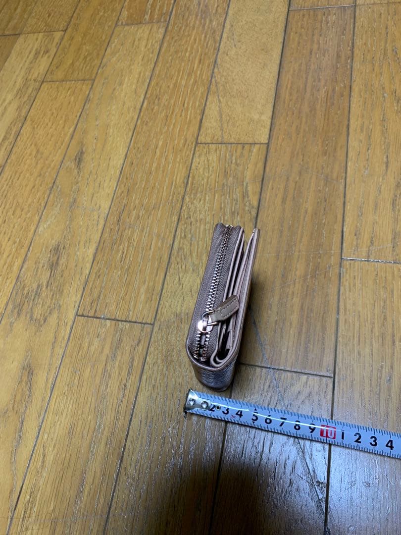 MCM パウダーピンク ピンク　二つ折り財布　アラウンドジップ