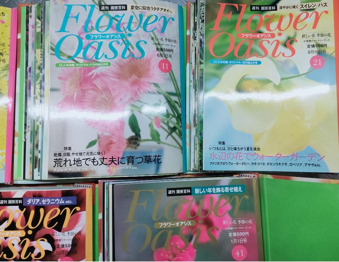 Flower Oasis 全5巻セット52冊　週刊・園芸百科　小学館