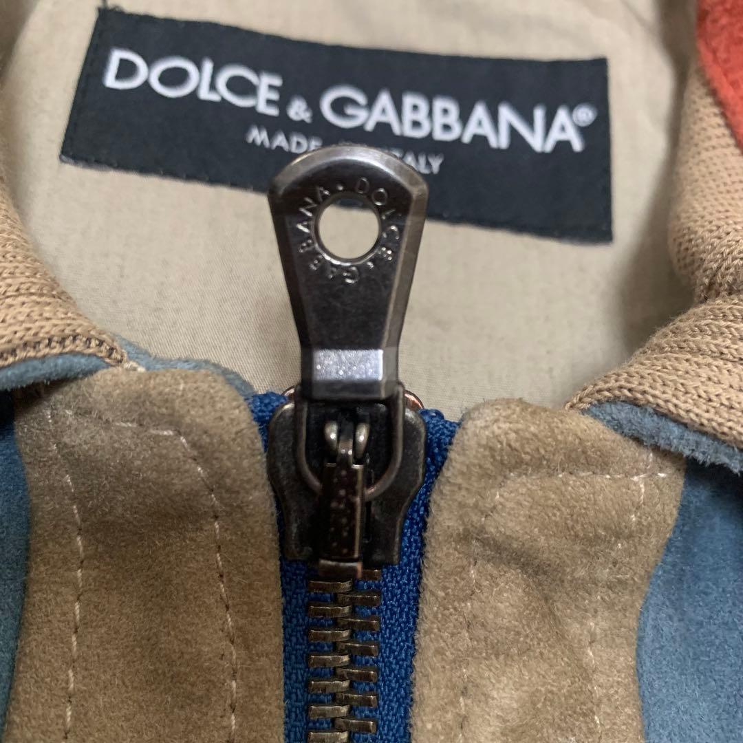DOLCE & GABBANA スウェードレザーブルゾン