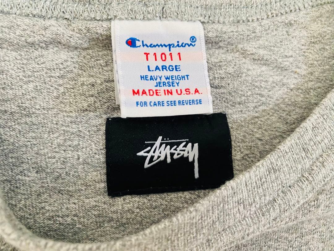 stussy✖️champion激レア大阪限定ポケットTシャツポケT希少品