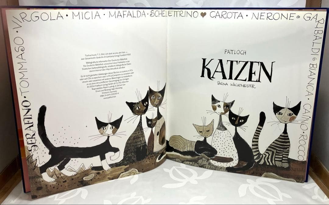 【ロジーナ・ヴァヒトマイスター】KATZEN　猫　絵本　アート　画集　ドイツ製