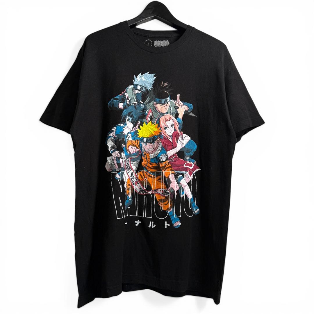 NARUTO ナルト アニメ Tシャツ サスケ プリント L K03 ANIME