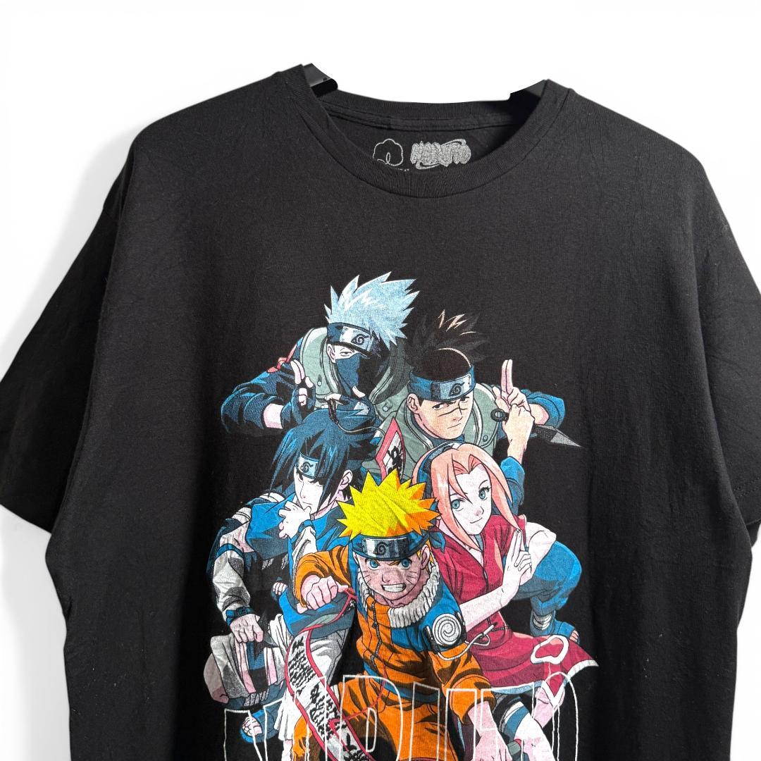NARUTO ナルト アニメ Tシャツ サスケ プリント L K03 ANIME