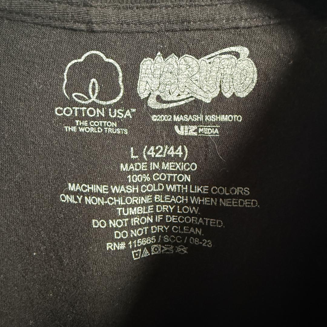 NARUTO ナルト アニメ Tシャツ サスケ プリント L K03 ANIME