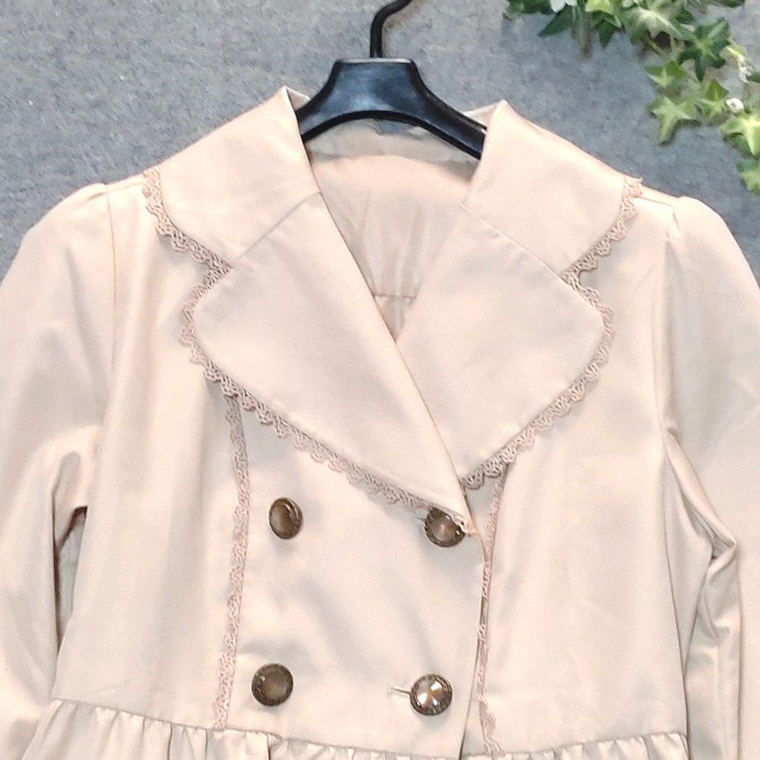 【axesfemme】レーシートレンチコート チュール　y2k ベルト付き M