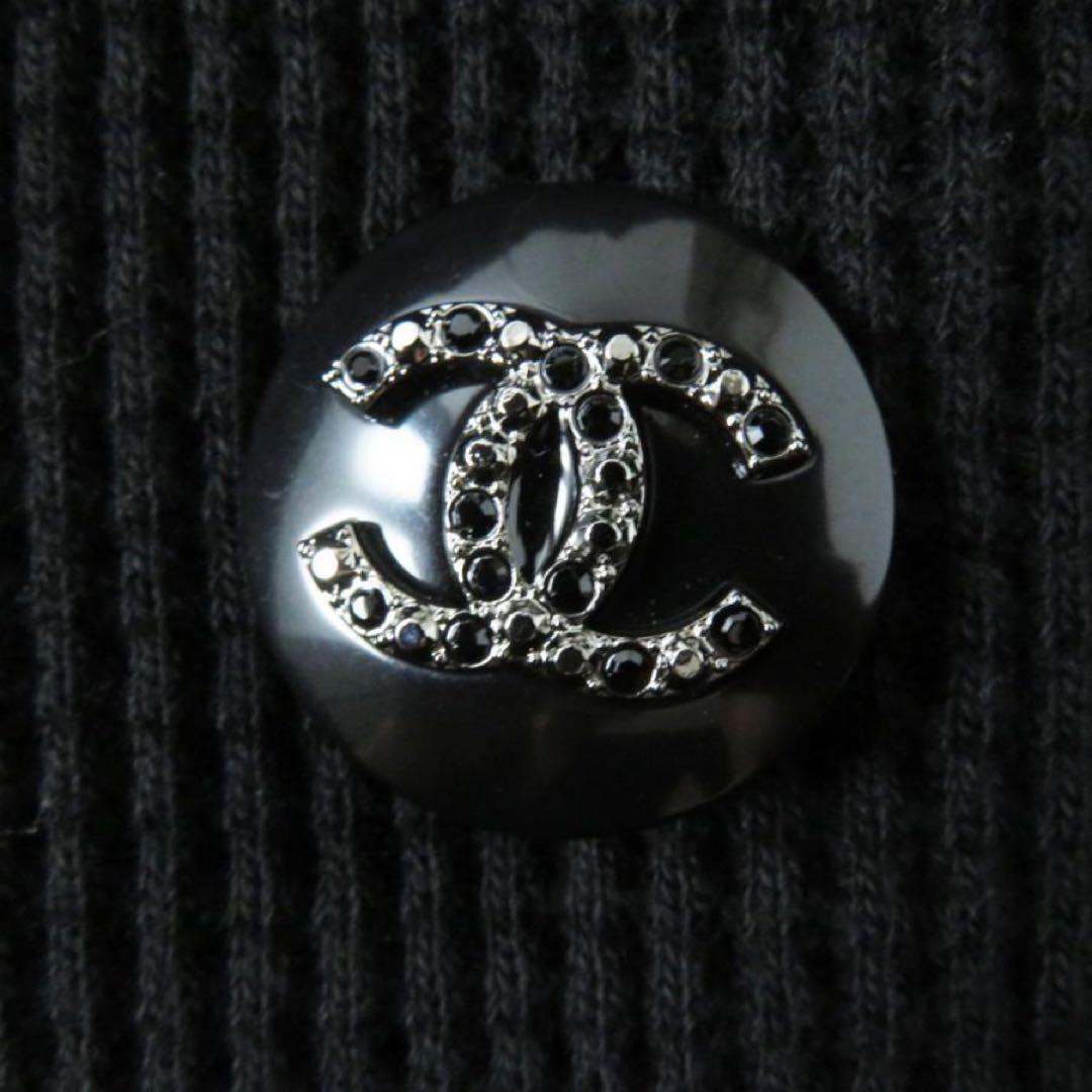 CHANEL 21C ラインストーンココマークボタン ワッフルダブルジャケット
