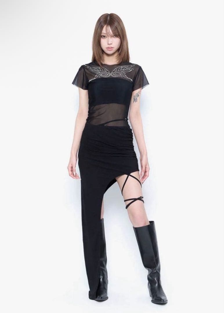スカート THEREDTHREAD S curve skirt normal