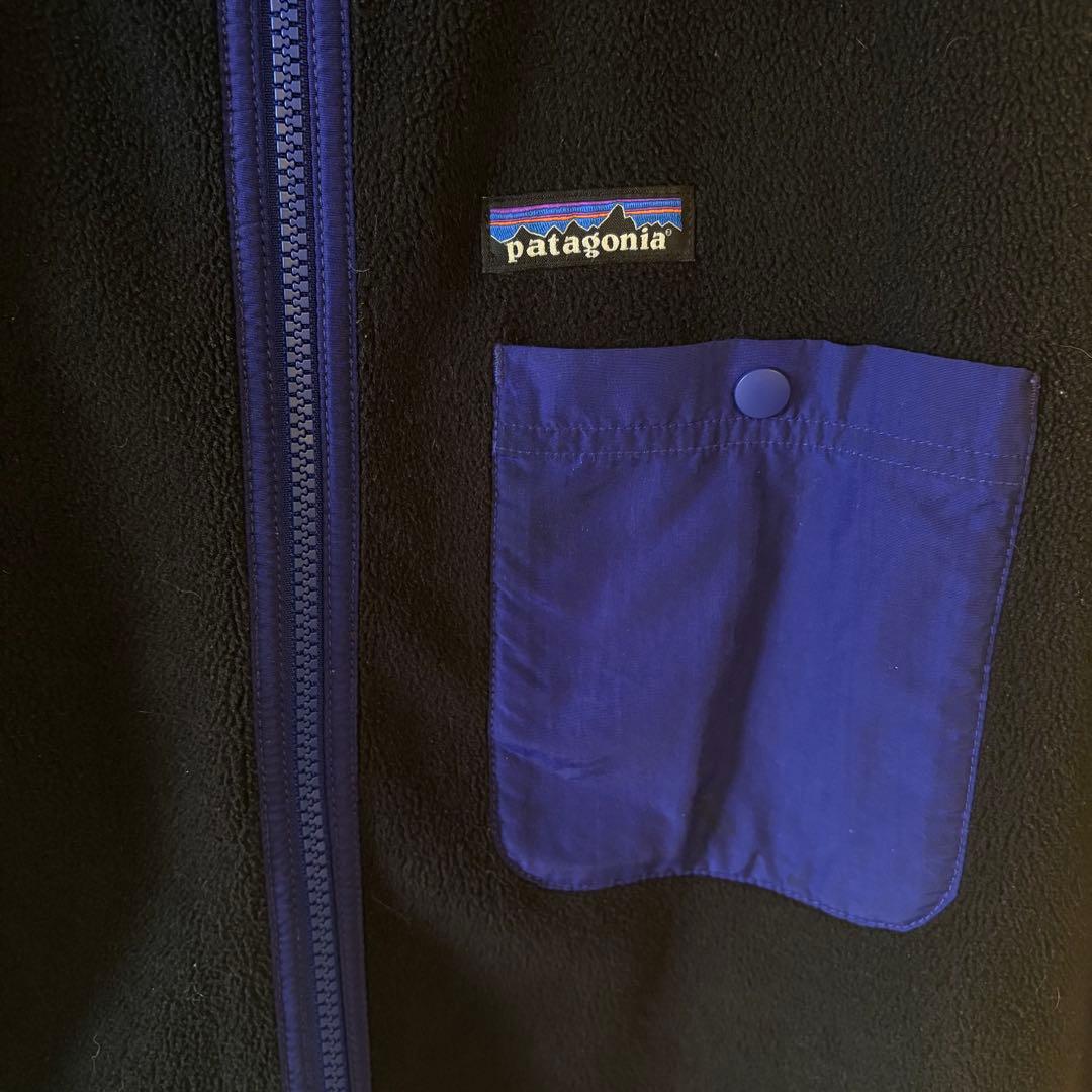 patagonia ベスト 黒/青