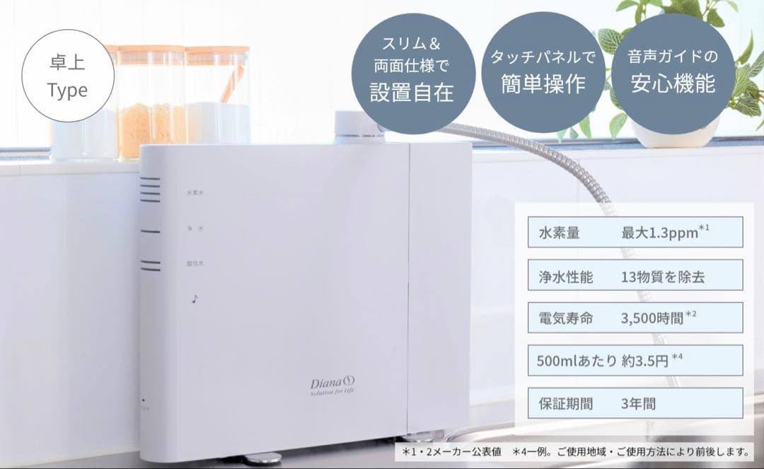 水素水整水器 / プラチナ美ウォーター / カートリッジ / ダイアナ