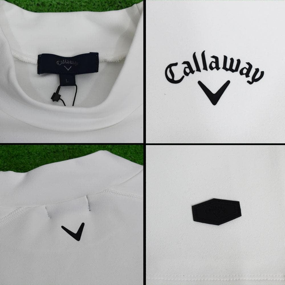 Callaway/キャロウェイ ゴルフ モックネック【ホワイト/L】新品！