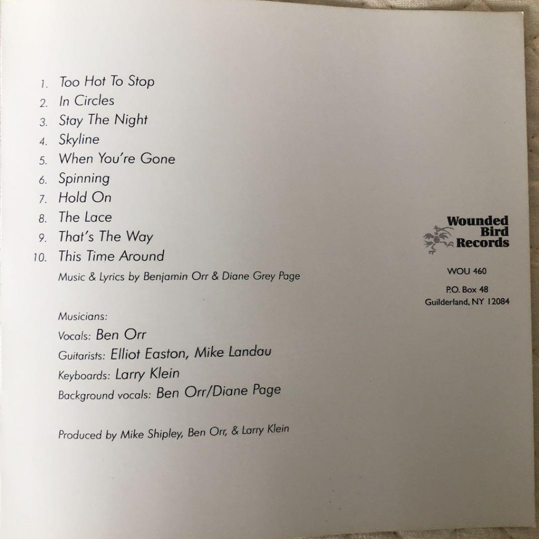 BENJAMIN ORR/ THE LACE/ THE CARS/カーズ