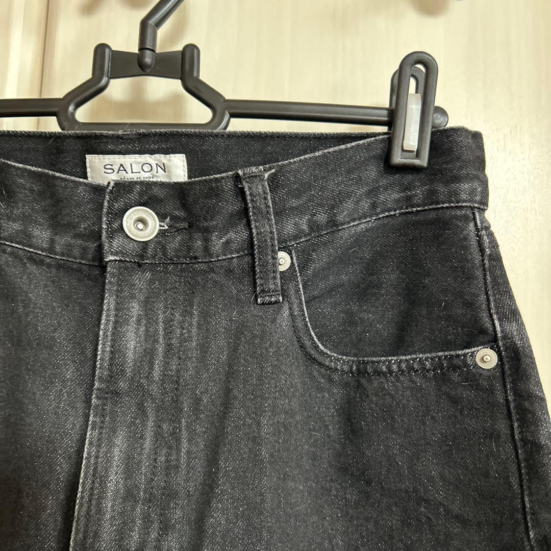 SALON adam et rope'COTTON USAセミフレアデニム 3