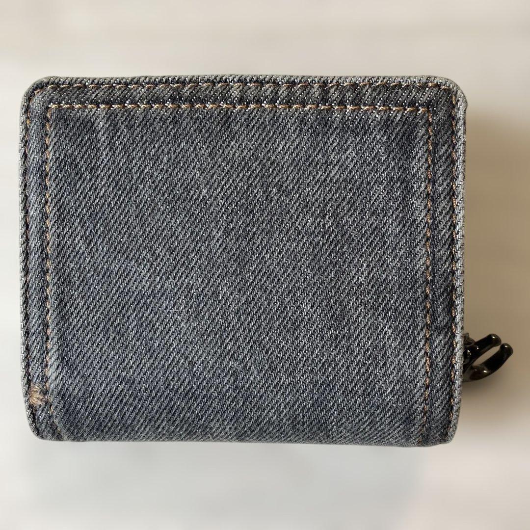 コーチ COACH Snap Wallet DENIM ２つ折り財布 ブラック