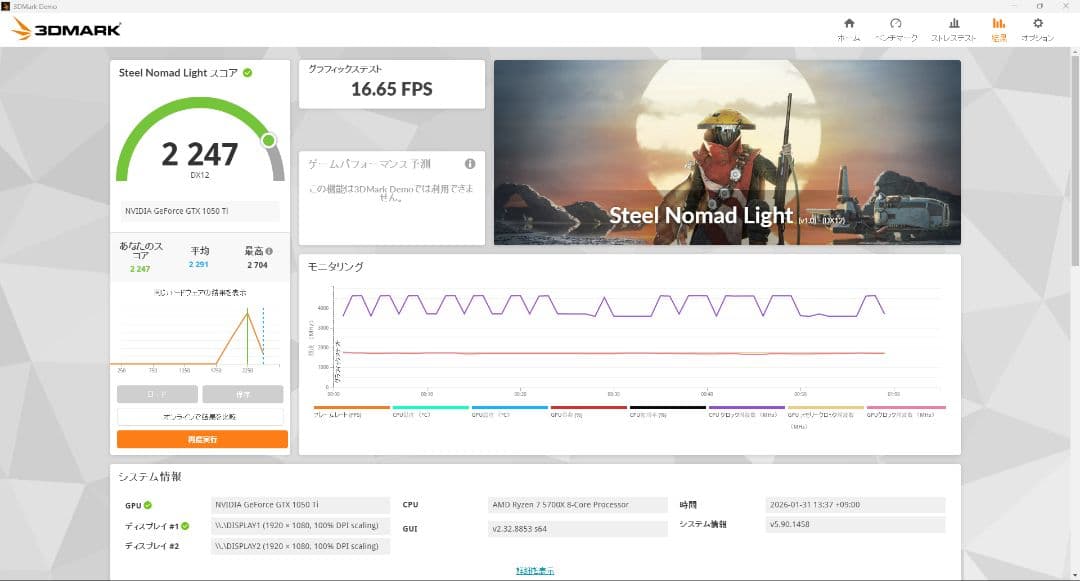 ASUS GeForce GTX1050Ti 4GB Phoenix 動作確認済