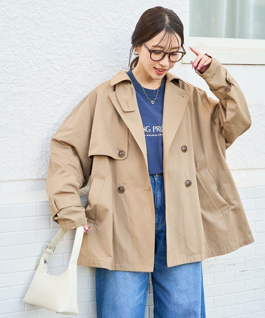 【美品】FREAK'S STORE ショート トレンチコート
