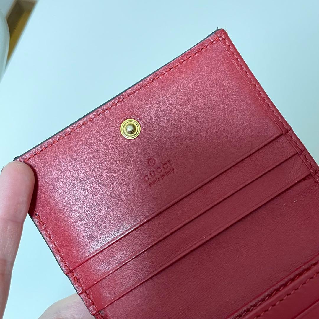 貴重‼️GUCCIグッチ 折りたたみ財布　ミニウォレット クイーンマーガレット