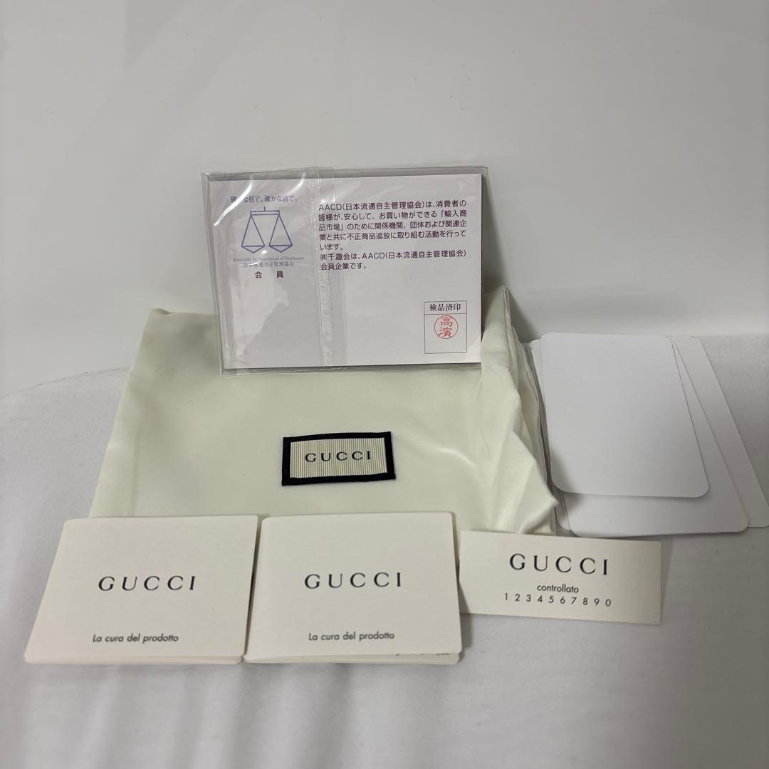 値下げ！！GUCCI ブラックレザー 三つ折り財布