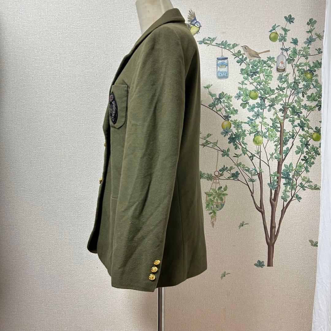Burberrys 金ボタン エンブレム刺繍 ウールジャケット 　アンゴラ