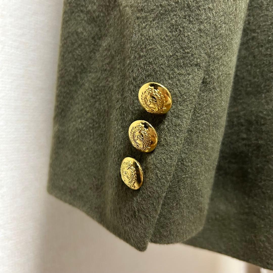 Burberrys 金ボタン エンブレム刺繍 ウールジャケット 　アンゴラ