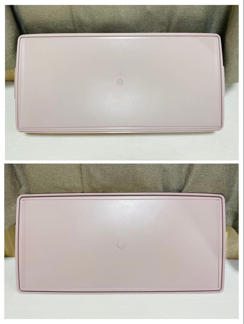 美品/4個セット/タッパーウェア/ロング/スーパーケース/ピンク/廃番品
