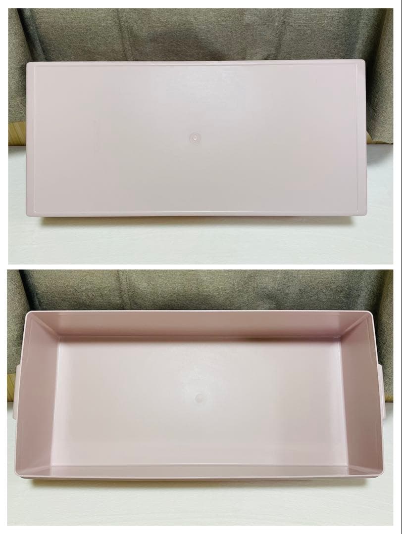 美品/4個セット/タッパーウェア/ロング/スーパーケース/ピンク/廃番品
