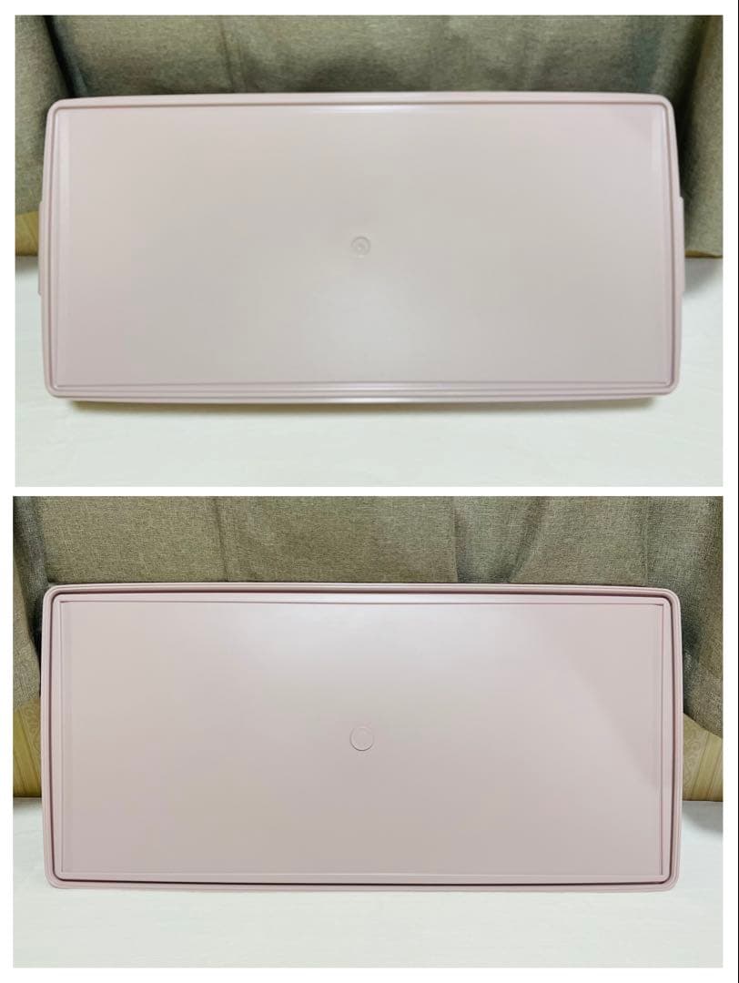 美品/4個セット/タッパーウェア/ロング/スーパーケース/ピンク/廃番品