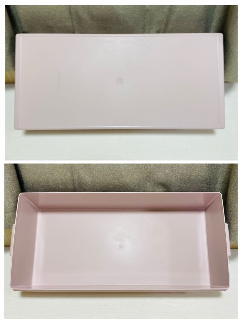 美品/4個セット/タッパーウェア/ロング/スーパーケース/ピンク/廃番品