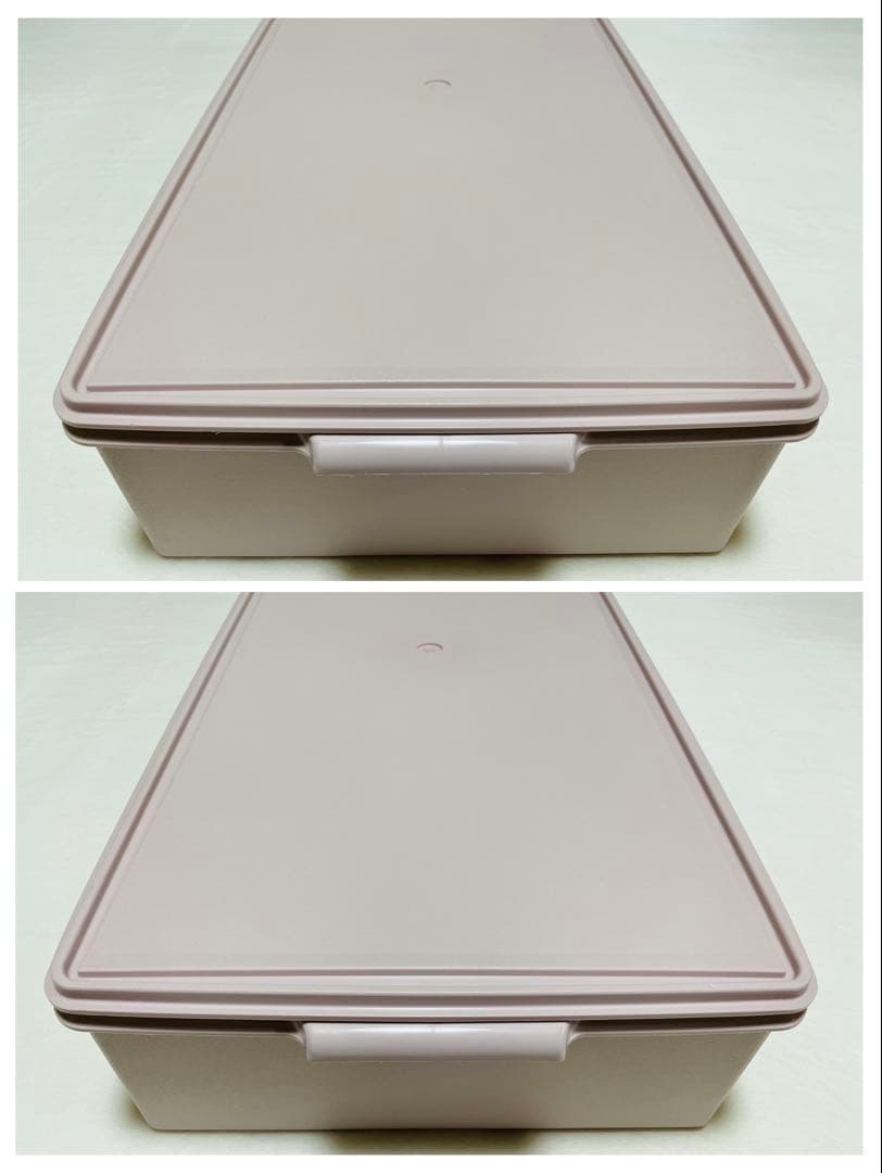 美品/4個セット/タッパーウェア/ロング/スーパーケース/ピンク/廃番品