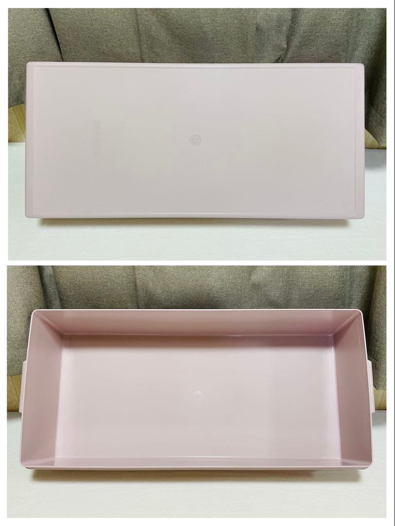 美品/4個セット/タッパーウェア/ロング/スーパーケース/ピンク/廃番品