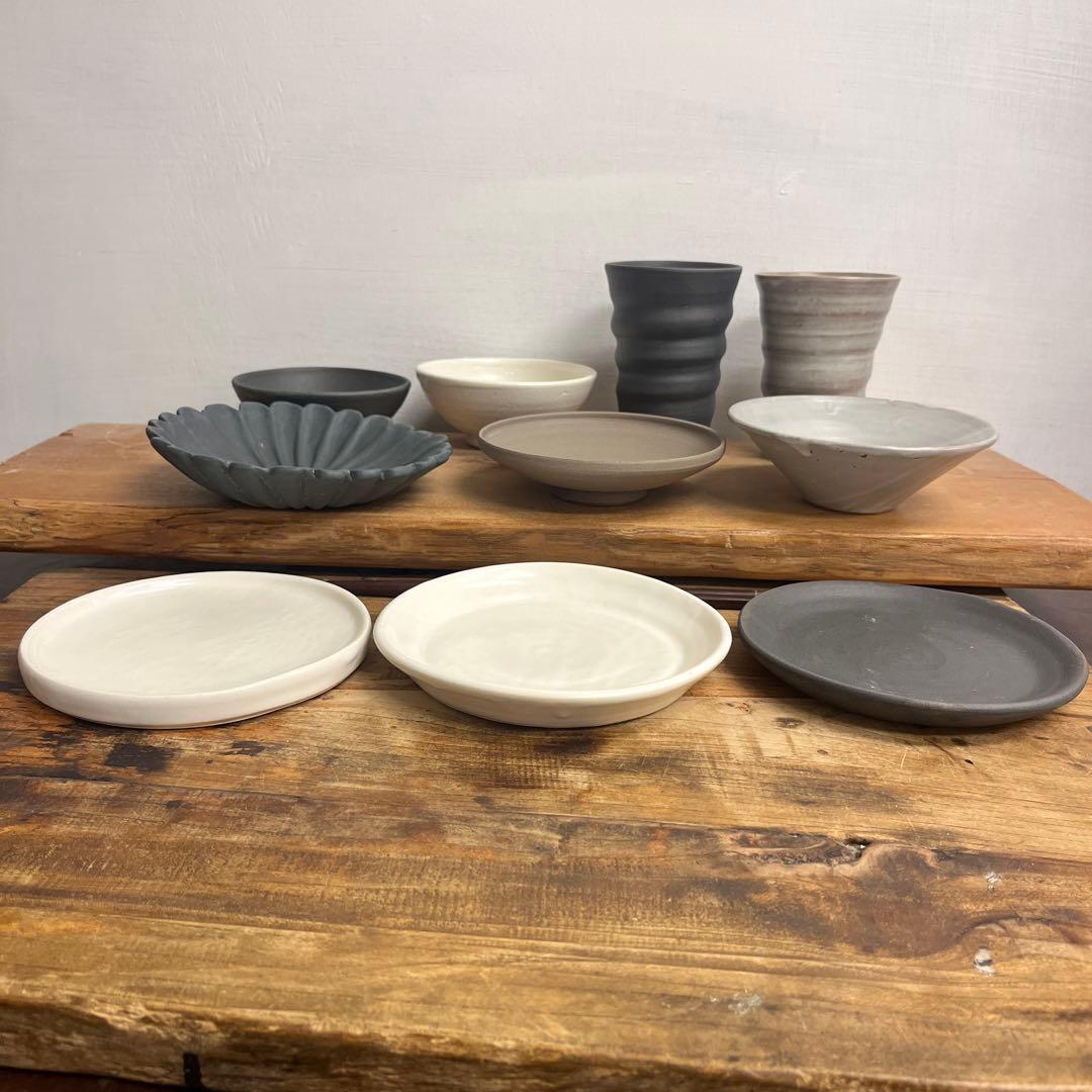 ちゃーさん新品　陶器　陶器　陶芸作家 小ぶりな器10個　165