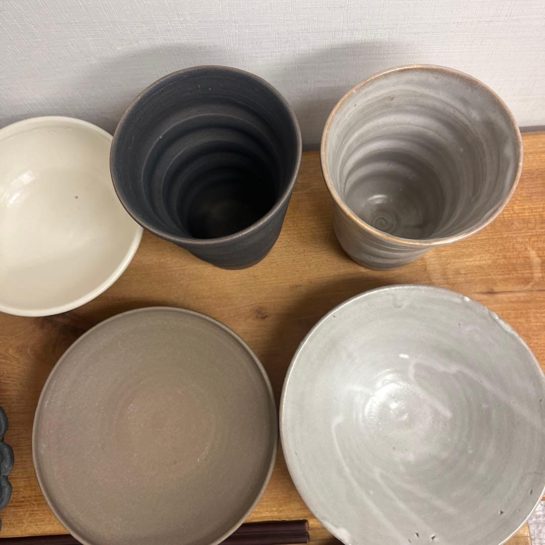 ちゃーさん新品　陶器　陶器　陶芸作家 小ぶりな器10個　165