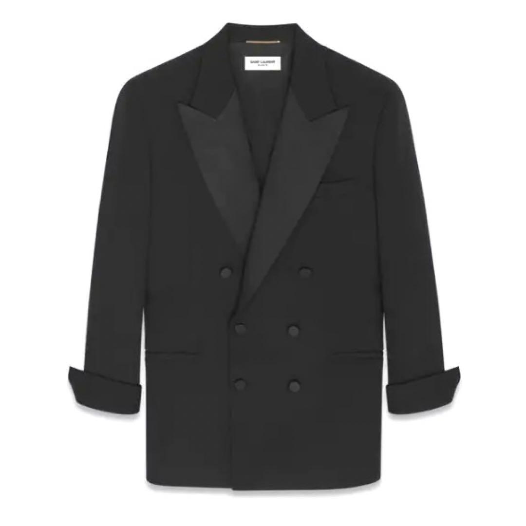 極美品 SAINT LAURENT PARIS スモーキングジャケット 50