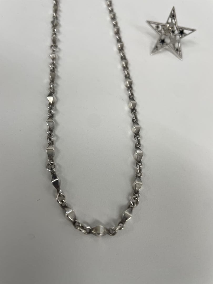 ジャスティンデイビス ネックレスチェーン＆ピアス片方 シルバー925