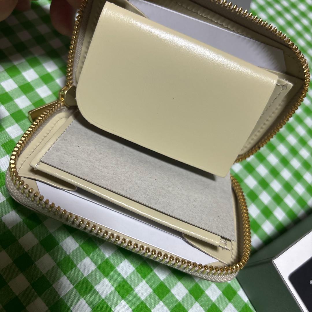 nadaya mu 本革 コンパクト財布　HAKU ゴールド