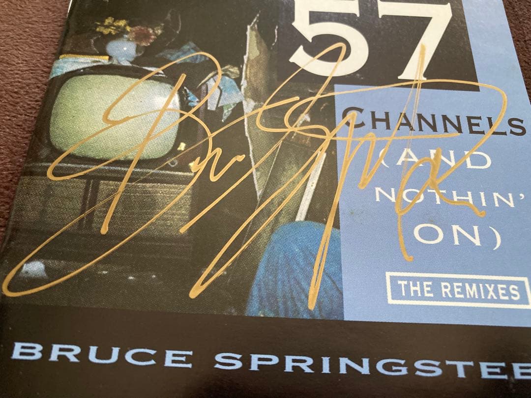 レアBruce Springsteen サインCD ブルーススプリングスティーン