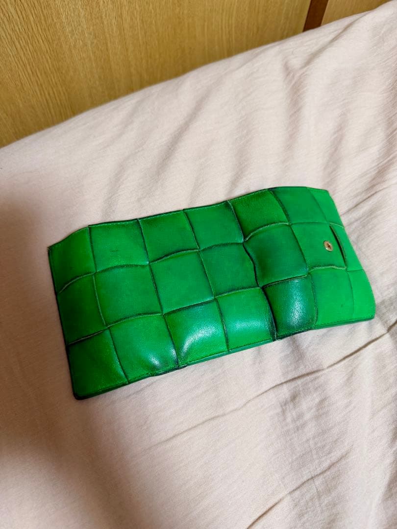 絶版　BottegaVenetaGreenボッテガヴェネタスモールカセット