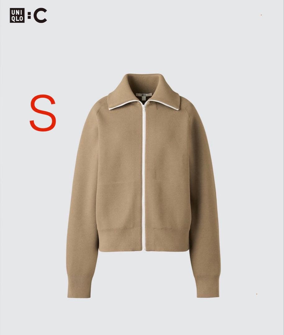 ミラノリブフルジップカーディガン　UNIQLO:C